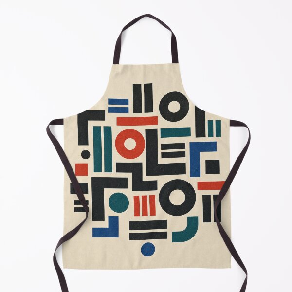 Item preview, Abstract Hangul Jamo Typography – Geometric Red, Black and Cream Art designed and sold by Dandihara.