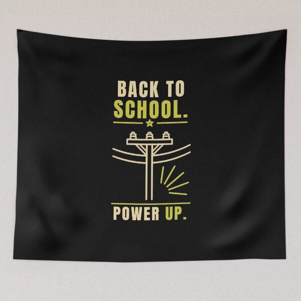 Item preview, Back To School Power Up – Lineman Utility Worker Electrician Back to School Design designed and sold by RusticMeadow.