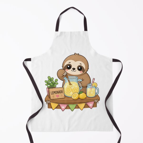 Item preview, Sloth Making Lemonade Sticker designed and sold by PawsGiggles.