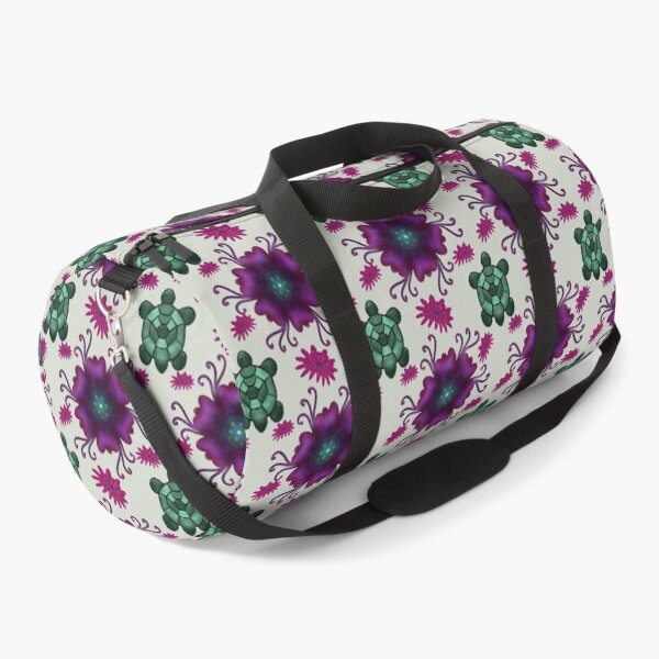Item preview, Sea Turtle Floral Pattern | Tropical Purple Flowers Ocean Lover Nature Aesthetic T-Shirt designed and sold by HopeAndHustle.