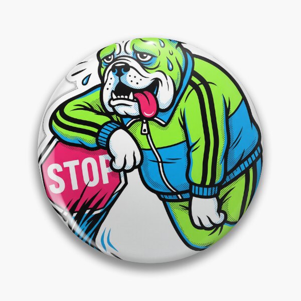 Item preview, Barely Running Club Exhausted Bulldog designed and sold by ryanguas.