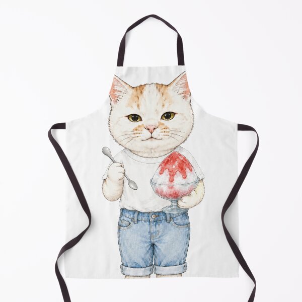 Item preview, Cute Cat with Strawberry Shaved Ice designed and sold by Komatoya.