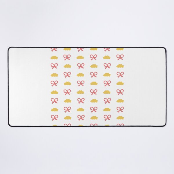 Item preview, Cute Coquette Pink Bow Golden Cloud Seamless Pastel Pattern designed and sold by Rehnair.