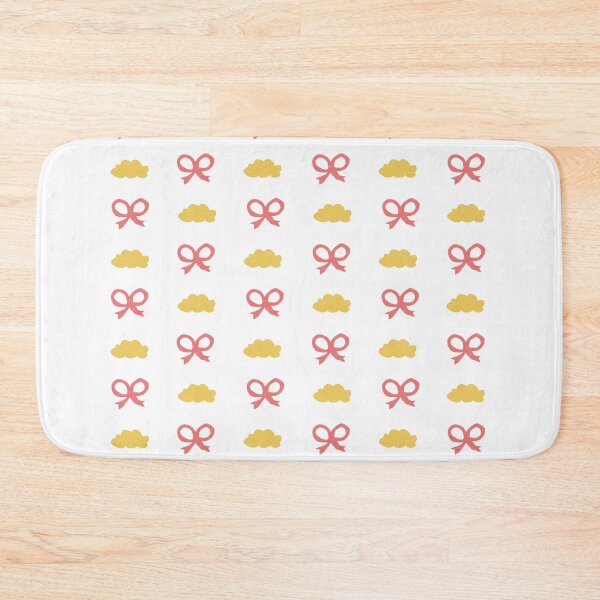 Item preview, Cute Coquette Pink Bow Golden Cloud Seamless Pastel Pattern designed and sold by Rehnair.