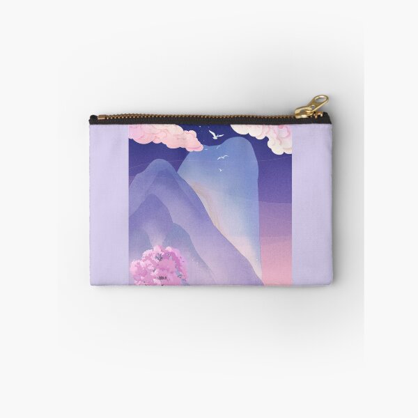 Item preview, Vintage Oriental Blue Mountains Dreamy Anime Cloud Landscape designed and sold by Rehnair.