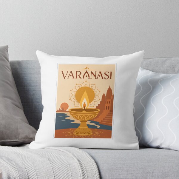 Item preview, Varanasi Diya Travel Poster designed and sold by Beyond Destinations.
