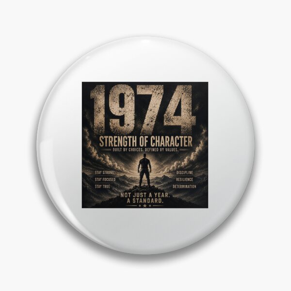 Item preview, 1974 Strength of Character Vintage Birthday Design designed and sold by JMDG Studio.