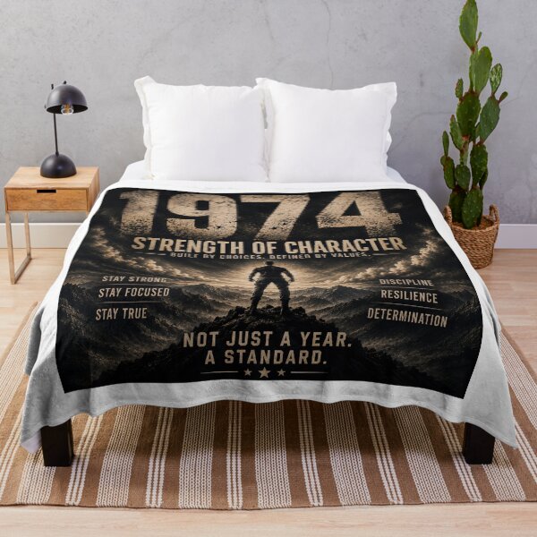 Item preview, 1974 Strength of Character Vintage Birthday Design designed and sold by JMDG Studio.