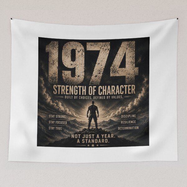 Item preview, 1974 Strength of Character Vintage Birthday Design designed and sold by JMDG Studio.