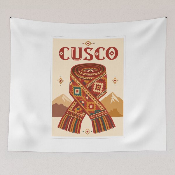 Item preview, Cusco Andean Textile Travel Poster designed and sold by Beyond Destinations.