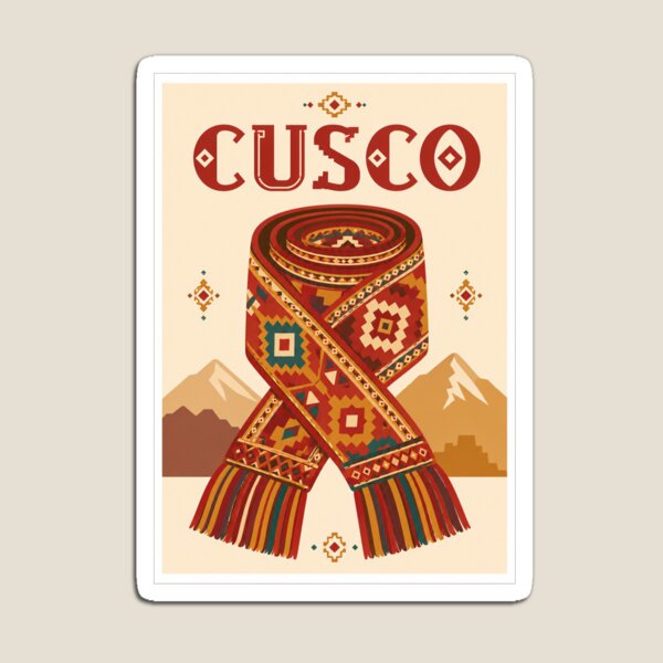 Item preview, Cusco Andean Textile Travel Poster designed and sold by Beyond Destinations.