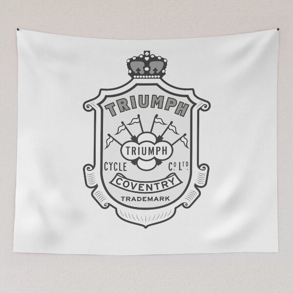 Item preview, Classic Triumph Emblem White designed and sold by anuggra.
