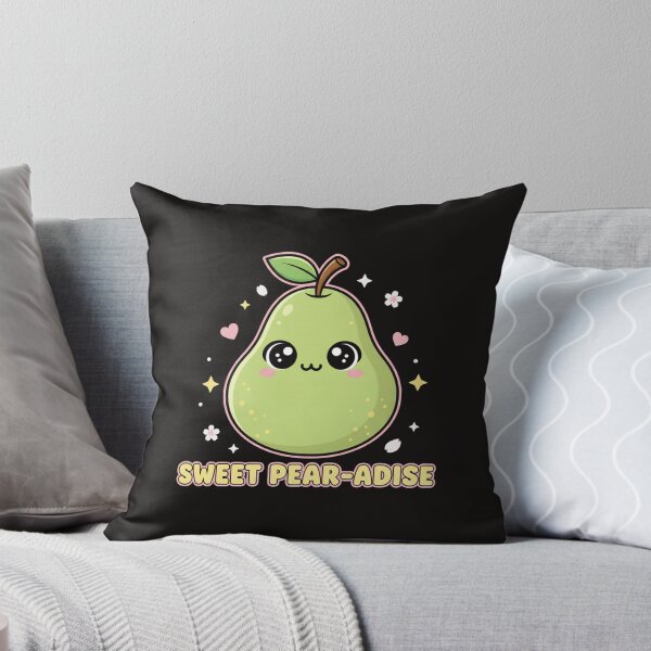 Item preview, Sweet Pear-adise - Kawaii Fruit Fun designed and sold by Merchifyme2000.