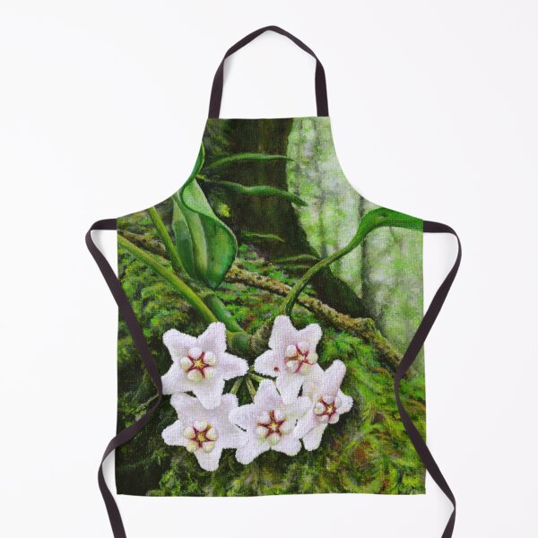 Item preview, White Hoya Botanical Flower Illustration designed and sold by Anna Ratkevich.