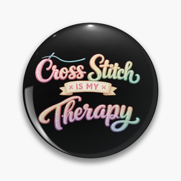 Item preview, Cross Stitch Is My Therapy 01 designed and sold by Elisabeth Lucas.