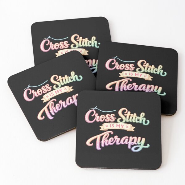 Item preview, Cross Stitch Is My Therapy 01 designed and sold by Elisabeth Lucas.