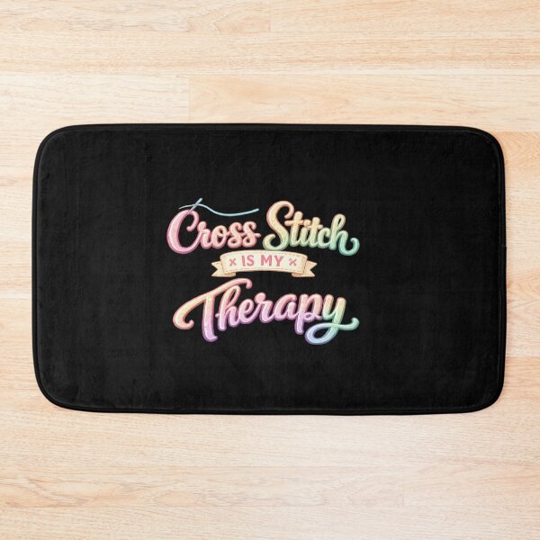 Item preview, Cross Stitch Is My Therapy 01 designed and sold by Elisabeth Lucas.