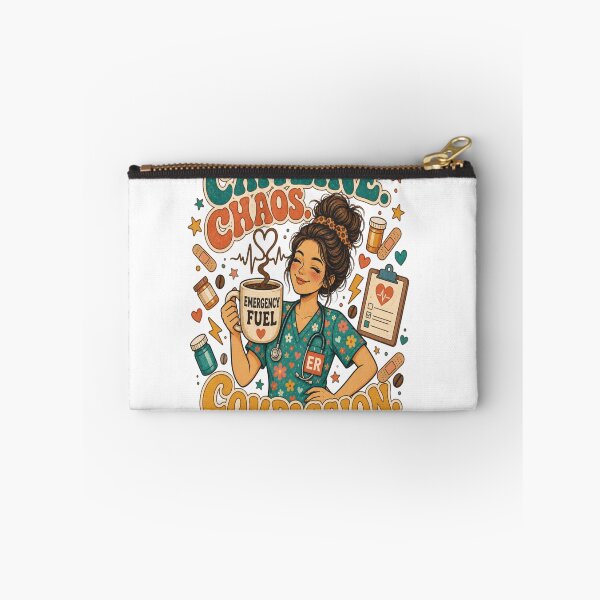 Item preview, Caffeine‑Fueled ER Nurse designed and sold by Mindful56.