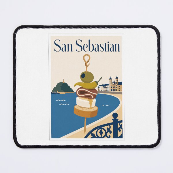 Artikelvorschau, San Sebastian Pintxo Reiseplakat entworfen und verkauft von Beyond Destinations.