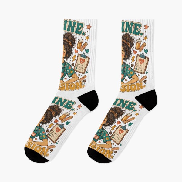 Item preview, Caffeine‑Fueled ER Nurse designed and sold by Mindful56.