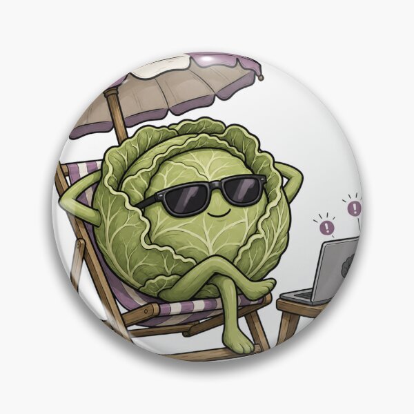 Item preview, Vacation Cabbage Ignoring Work designed and sold by GoverArt.