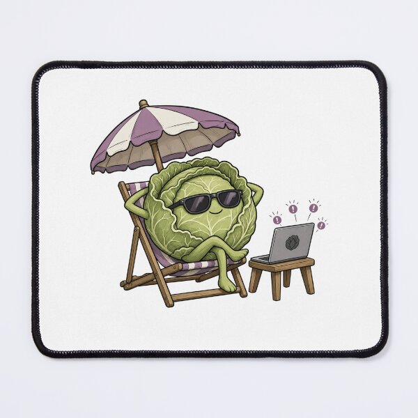 Item preview, Vacation Cabbage Ignoring Work designed and sold by GoverArt.