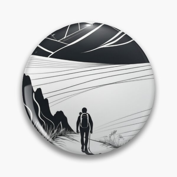 Item preview, Art - Mountain Hiker, Stylized Naturalistic Landscape designed and sold by Reverso-Design.