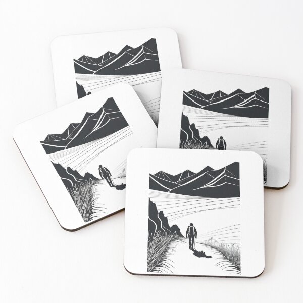 Artikelvorschau, Art - Mountain Hiker, Stylized Naturalistic Landscape entworfen und verkauft von Reverso-Design.
