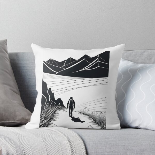Item preview, Art - Mountain Hiker, Stylized Naturalistic Landscape designed and sold by Reverso-Design.