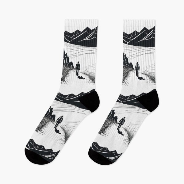 Item preview, Art - Mountain Hiker, Stylized Naturalistic Landscape designed and sold by Reverso-Design.
