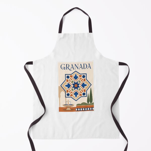 Item preview, Granada Alhambra Tile Travel Poster designed and sold by Beyond Destinations.