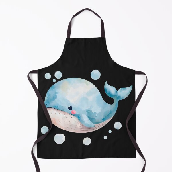 Item preview, Cute Kawaii Blue Whale Watercolor Illustration | Adorable Ocean Animal | Pastel Sea Life Cartoon Sticker designed and sold by PrintelloTH.