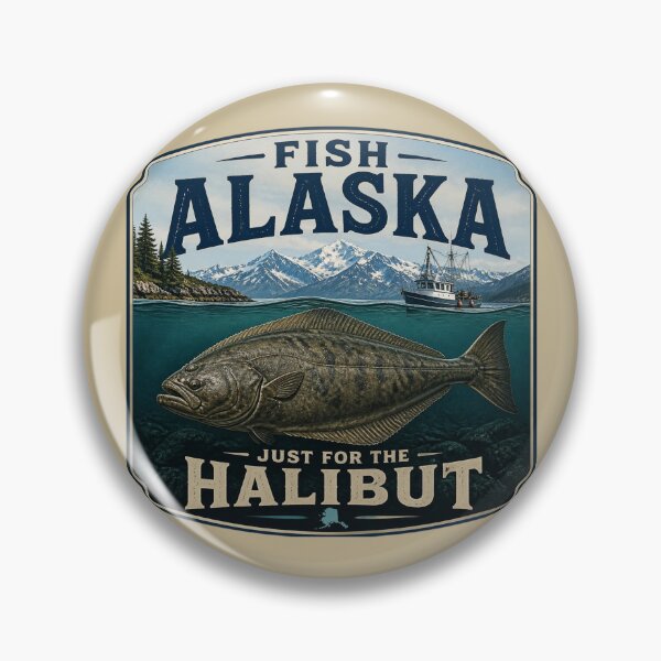Item preview, Fish Alaska, Just for the Halibut! designed and sold by AlaskaExtreme.