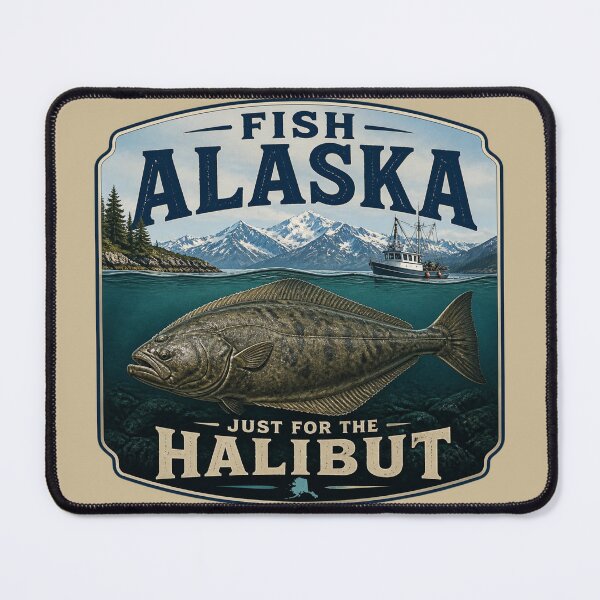 Item preview, Fish Alaska, Just for the Halibut! designed and sold by AlaskaExtreme.