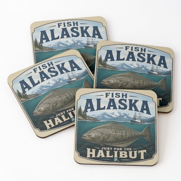 Artikelvorschau, Fischen in Alaska, nur wegen des Heilbutts! entworfen und verkauft von AlaskaExtreme.