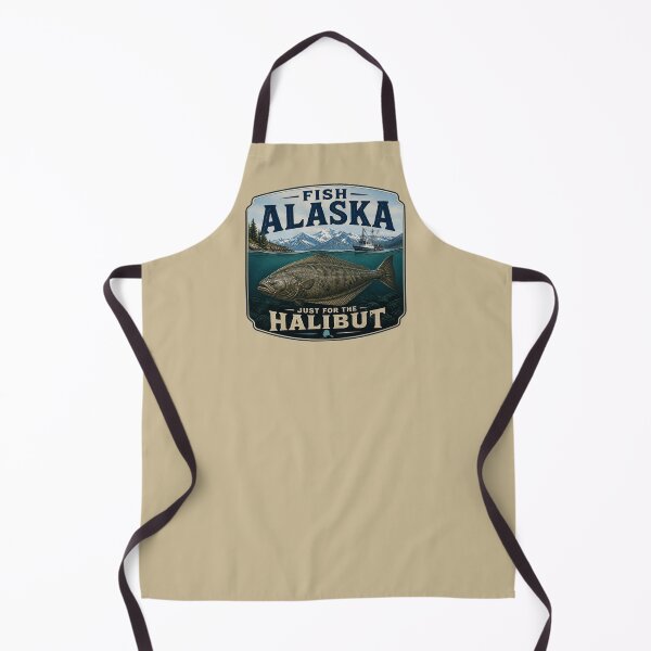 Item preview, Fish Alaska, Just for the Halibut! designed and sold by AlaskaExtreme.