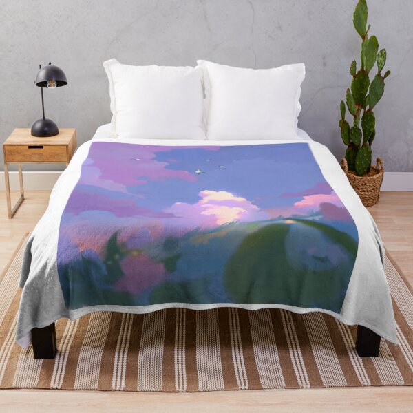 Item preview, Dreamy Anime Sky Clouds Aesthetic Fine Landscape designed and sold by Rehnair.