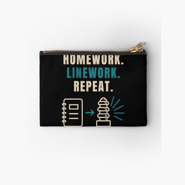 Item preview, Homework Linework Repeat – Funny Lineman Back to School Design designed and sold by RusticMeadow.