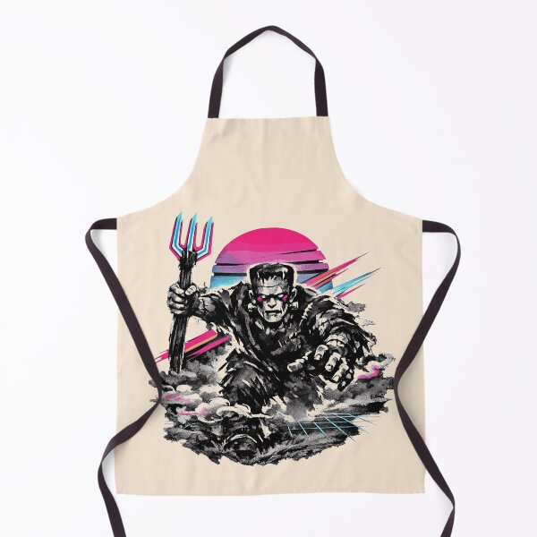 Item preview, Sumi-E Frankenstein Neon Charge designed and sold by KungPowUnicorn.