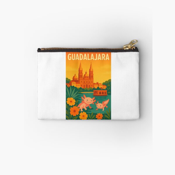 Item preview, Guadalajara Cathedral Axolotls Retro Mexican Travel designed and sold by banisters.
