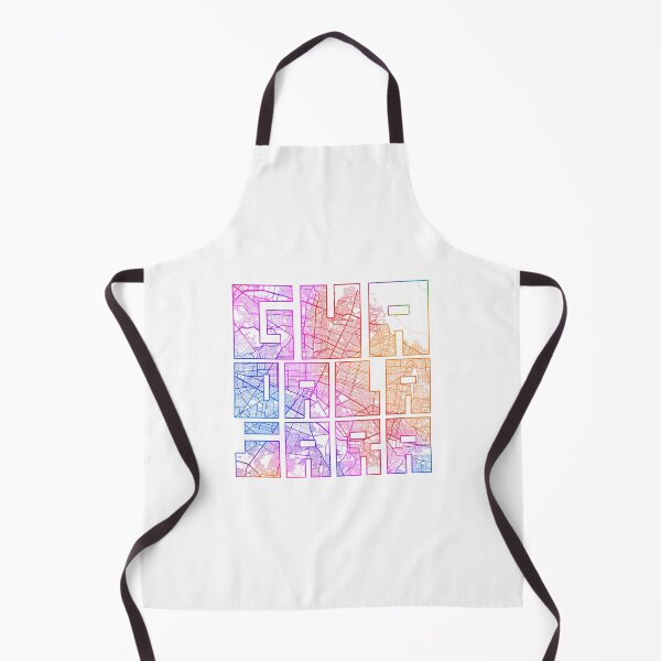 Item preview, Guadalajara City Map Of Jalisco Mexico - Colorful designed and sold by banisters.