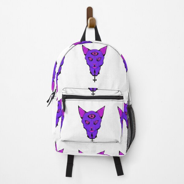 Item preview, Trippy Third Eye Cat - Psychedelic Purple Feline designed and sold by TideboundStudios.