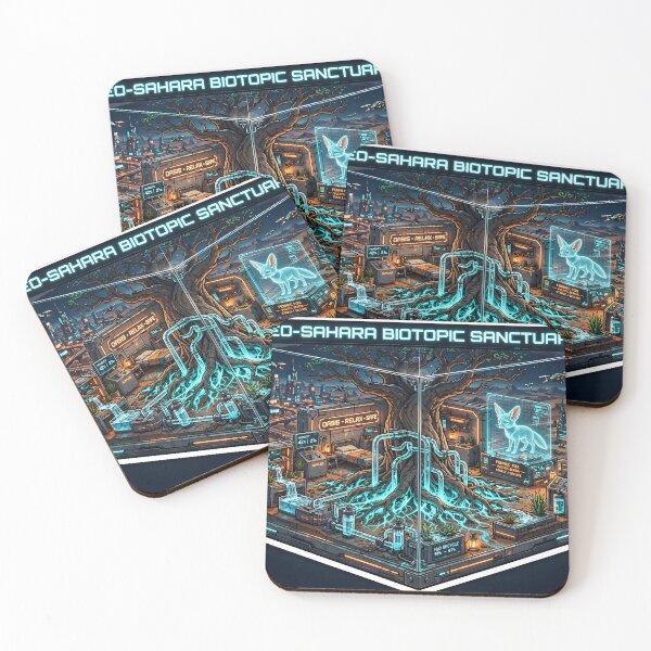 Item preview, Neo-Sahara Biotopic Sanctuary - Desert Sci-Fi Oasis Diorama designed and sold by Neo Tokio.