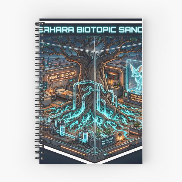 Item preview, Neo-Sahara Biotopic Sanctuary - Desert Sci-Fi Oasis Diorama designed and sold by Neo Tokio.