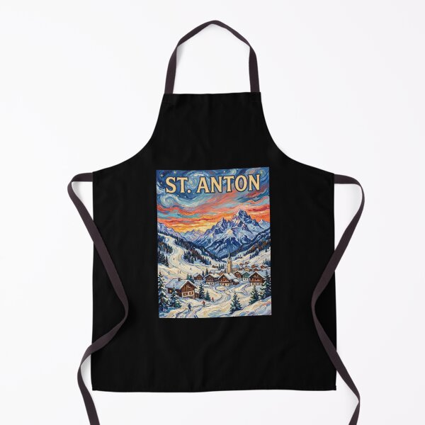 Item preview, St. Anton Austria Ski Ski Travel Art designed and sold by dudelinart.