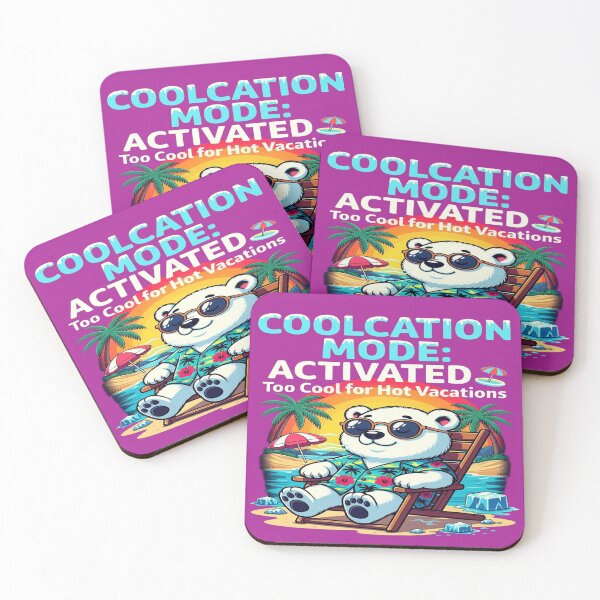 Item preview, Coolcation Mode Activated T-Shirt | Cute Polar Bear Summer Vacation Graphic | Too Cool for Hot Vacations Funny Beach Shirt designed and sold by Sushikidsntod.