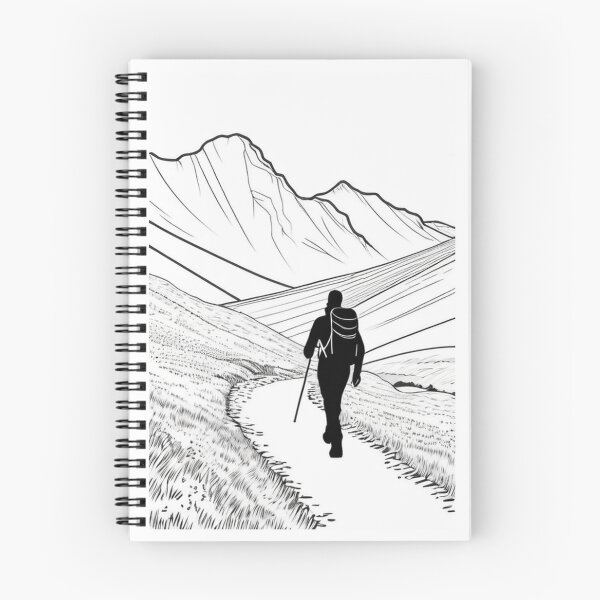 Item preview, Art - Mountain Traveler, Vintage Engraving Inspiration designed and sold by Reverso-Design.