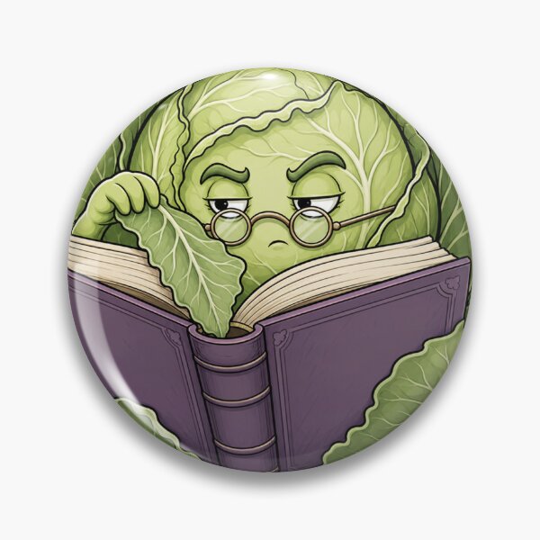Item preview, Scholarly Cabbage Reading designed and sold by GoverArt.