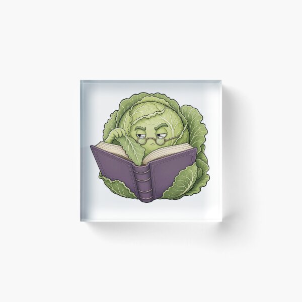 Item preview, Scholarly Cabbage Reading designed and sold by GoverArt.