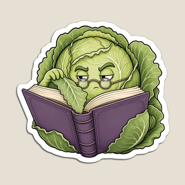 Item preview, Scholarly Cabbage Reading designed and sold by GoverArt.